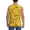 thumbnail image 4 of Daiia Yellow Limes Printed Men's Tank Tops,Casual Soft Sleeveless Gym Muscle Shirts Bodybuilding Tee-XX-Large, 4 of 8