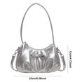 thumbnail image 4 of 1679 Bolso Hombro Con Lazo en Las Axilas Bolso Cruzado Moderno Y Versátil (plateado) Plata, 4 of 6