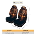 thumbnail image 2 of FOR U DESIGNS Lion Cross Print 2 Pcs Car Front Seat Covers Washable Driver Seat Cover with Backrest Scratch-Resistant Car Seat Protector Automotive Interior Accessories, 2 of 7