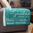 thumbnail image 6 of Grandma Blanket - Grandma Throw Blanket for Christmas, Mothers Day - Grandma Gifts for Grandmother Birthday - Fleece Blanket, Teal 60" x 50", 6 of 6
