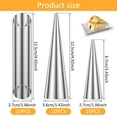 thumbnail image 2 of Sutowe 30Pcs Cream Horn Molds,Cannoli Forms Tubes Kits Non Stick Stainless Steel Reusable Cone Shaped Molds Tubular Shaped Cannoli Forms Tool for Danish Pastry Cream Roll, 2 of 8
