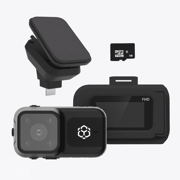 YADA BEON PLUS 1080P Dash Cam Body Cam 2-in-1, Voice Control Enabled, App Compatible for Wireless Video Access, 680mAh Battery, BEON1BK