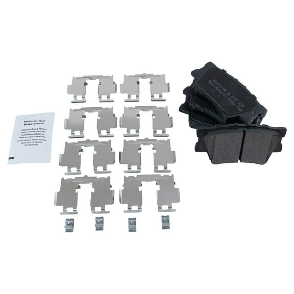 TRQ Rear Posi Metallic Disc Brake Pads Set for Lexus Pontiac Toyota New BFA73757