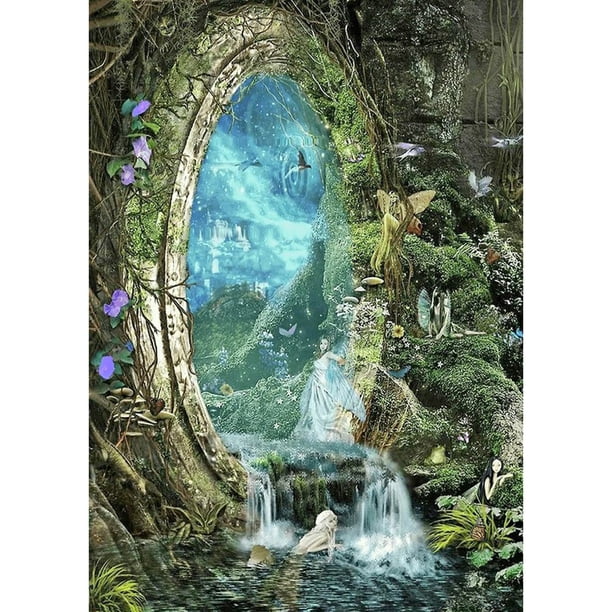 Taladro diamante pintura (DE1539) DIY bosque completo cuento de hadas Rhinestone mosaico imagen 50x70cm Hugtrwg Para estrenar