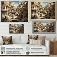 thumbnail image 4 of Designart "Architectural Fantasia Surreal Fractal IV" Landscapes Framed Wall Art - Traditional White Surrealism Landscape Bedroom Framed Canvas Wall Art, 4 of 6