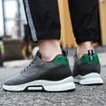 thumbnail image 5 of Mens Shoes,Elevator Casual Sneakers Lightweight Breathable Mesh Trainers Lace Up Sports Footwear With Hidden Lift Heel Height Increase,Shoes for Men,Grey,9.5, 5 of 8