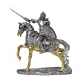 thumbnail image 1 of Estatua de caballero medieval de resina de 27 cm con espada y escudo, 1 of 2