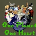 thumbnail image 3 of CafePress - One Planet One Heart Dark T Shirt - Men's Classic Graphic Cotton T-Shirt, 3 of 4