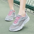 thumbnail image 2 of Yindaity Mesh On Clouds Women Shoes Women's Fresh Foam Running Shoes Barefoot Running Shoes Women Light Gray,6.5, 2 of 9