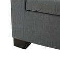 thumbnail image 5 of Noble House Layton Rectangular Fabric Lift Top Ottoman, Charcoal, 5 of 6