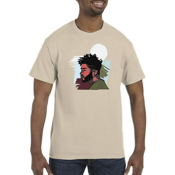 Man In Profile T-Shirt Men -Smartprints Designs, Male Medium