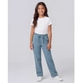 thumbnail image 5 of Real Essentials 3 Pack: Girls' Fleece Open Bottom Soft Athletic Performance Casual Sweatpants(Ages 7-16), 5 of 6
