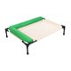 thumbnail image 5 of Cama elevada para mascotas con almohada, malla transpirable, portátil, con patas antideslizantes, cama para mascotas, elevada para perros Verde M, 5 of 8