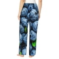thumbnail image 2 of KLL Womens Fresh Blueberries Print Pajama Pants Soft Pajama Bottoms for Women Cozy Lounge Pants-Large, 2 of 7