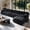 DARK GREY, variant on 161.9" U Shaped Modular Cloud Sofa 9 Seats , Vacuum Compressed Sectional Couch, No Assembly Required, Oversized U Shape Fabric Sofa for Living Room, PINK