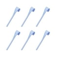 thumbnail image 1 of Naiovety Paquete de 6 pajitas de silicona, botellas reutilizables para beber, bolsillo portátil a presión, suministros de cocina para viajes y Mostrada Azul, 1 of 6
