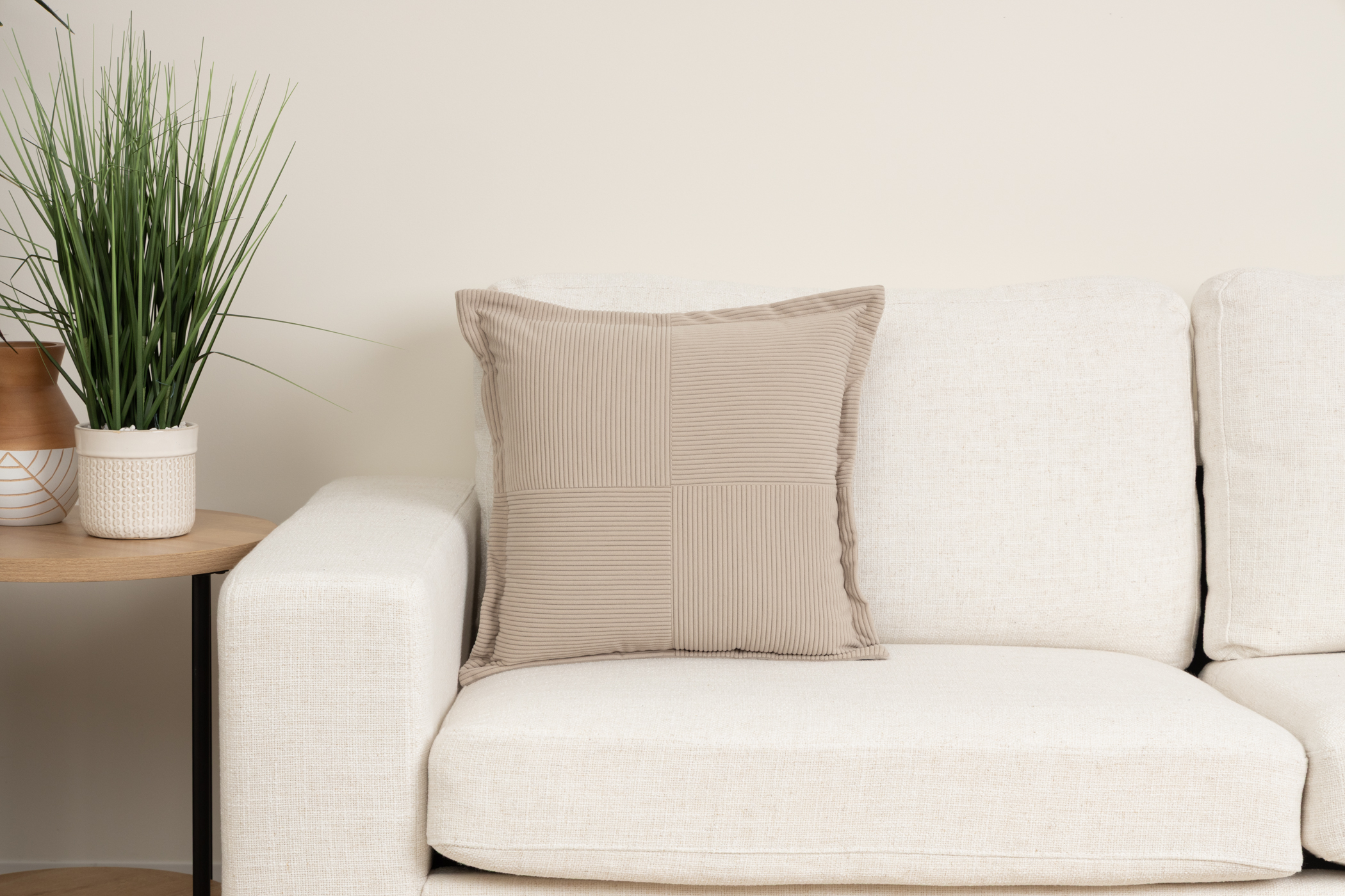 Mainstays Washed Stone Corduroy Velvet Pillow, 18x18" photo 7