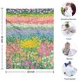 thumbnail image 4 of Pioneer Flower Blanket,Comfortable Soft Flannel Throw Blanket,All Season,Warm Lightweight Blankets for Sofa Bed Couch Living Room Chair,30"x40"(80x100cm), 4 of 4