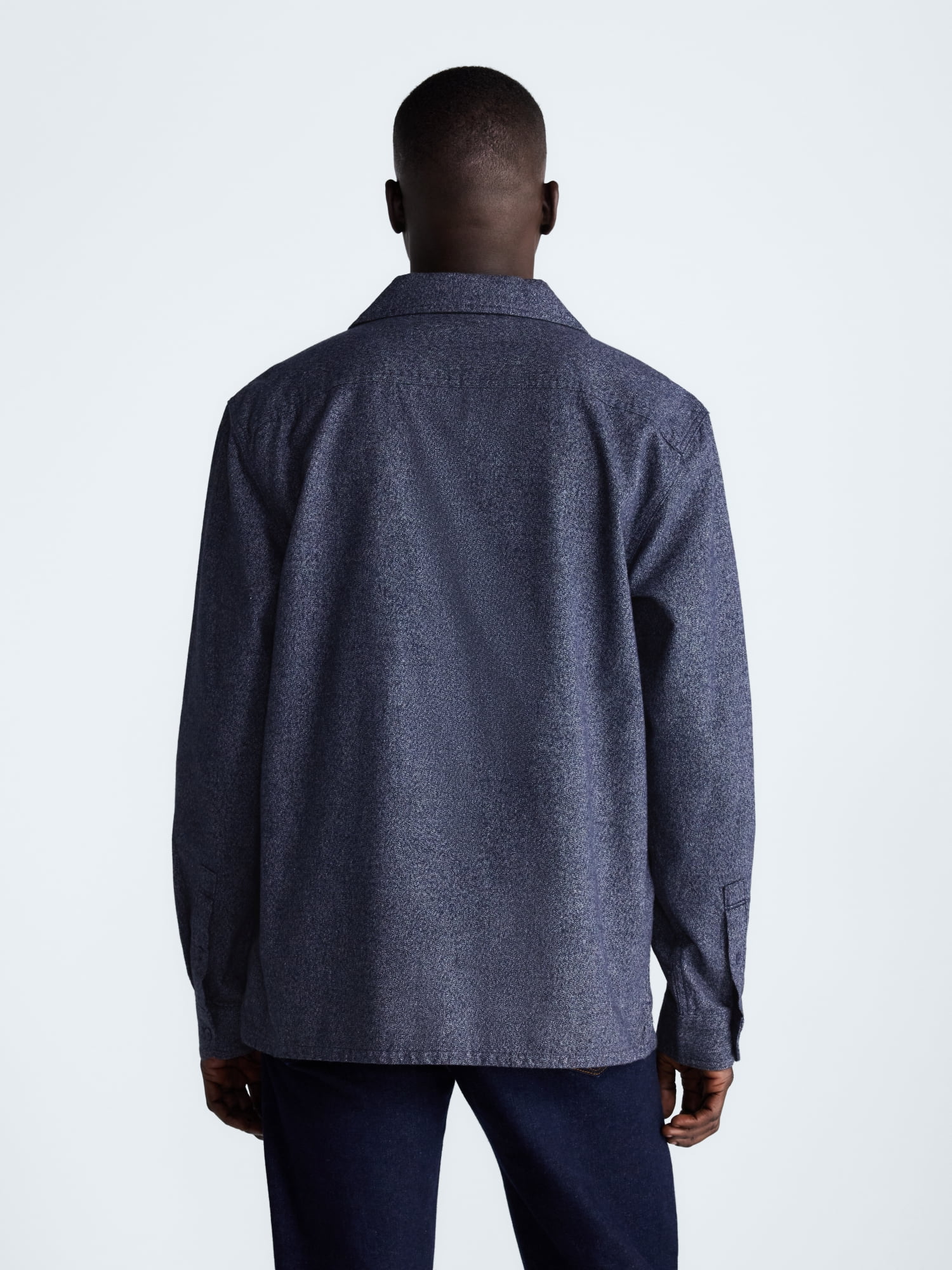 Free Assembly Men's Brushed Canvas Oxford Shirt, Sizes XS-3XL