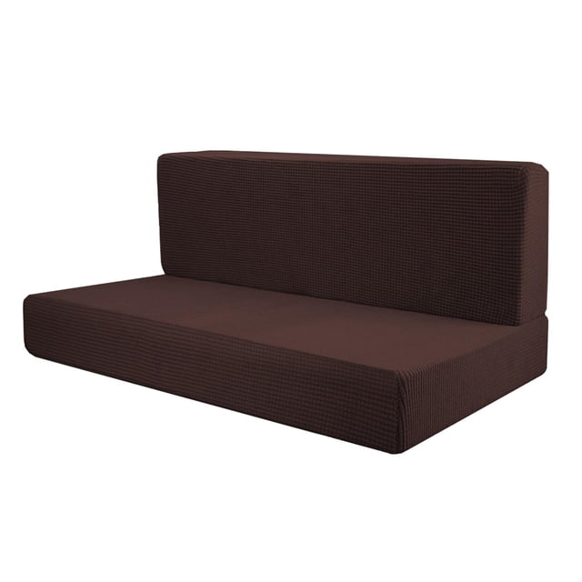 2 fundas para asientos de RV, fundas de cojín, mesa de comedor extensible fácil de instalar para RV marrón oscuro