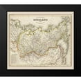 thumbnail image 2 of Stich 17x15 Black Modern Framed Museum Art Print Titled - Asia Russia - Stich 1845, 2 of 5