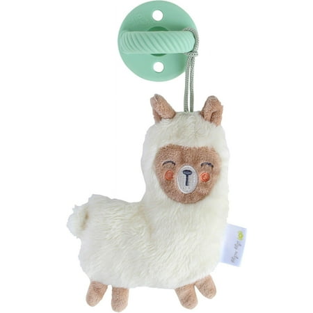 UPC: 0810434033846 | Itzy Ritzy Llama Sweetie Pal Pacifier One Size Green/white