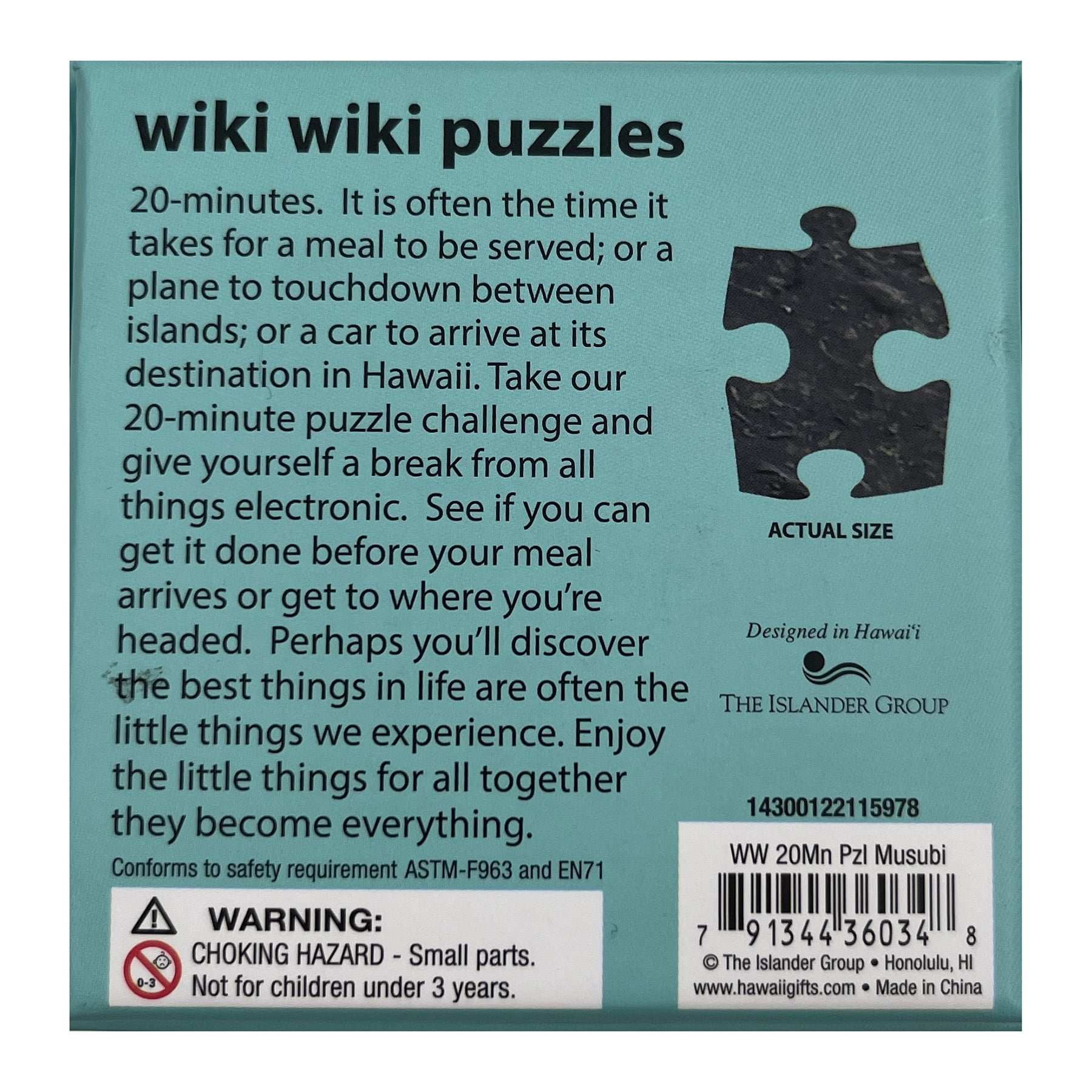 The Islander Group Wiki Wiki Musubi 20min Puzzle