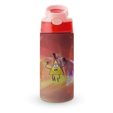 

Gravity Falls Small Water Bottle for Kid 12oz Insulated Bottles with Straw Lid Stainless Steel Tumbler Vacuum Cup Thermal Bottles