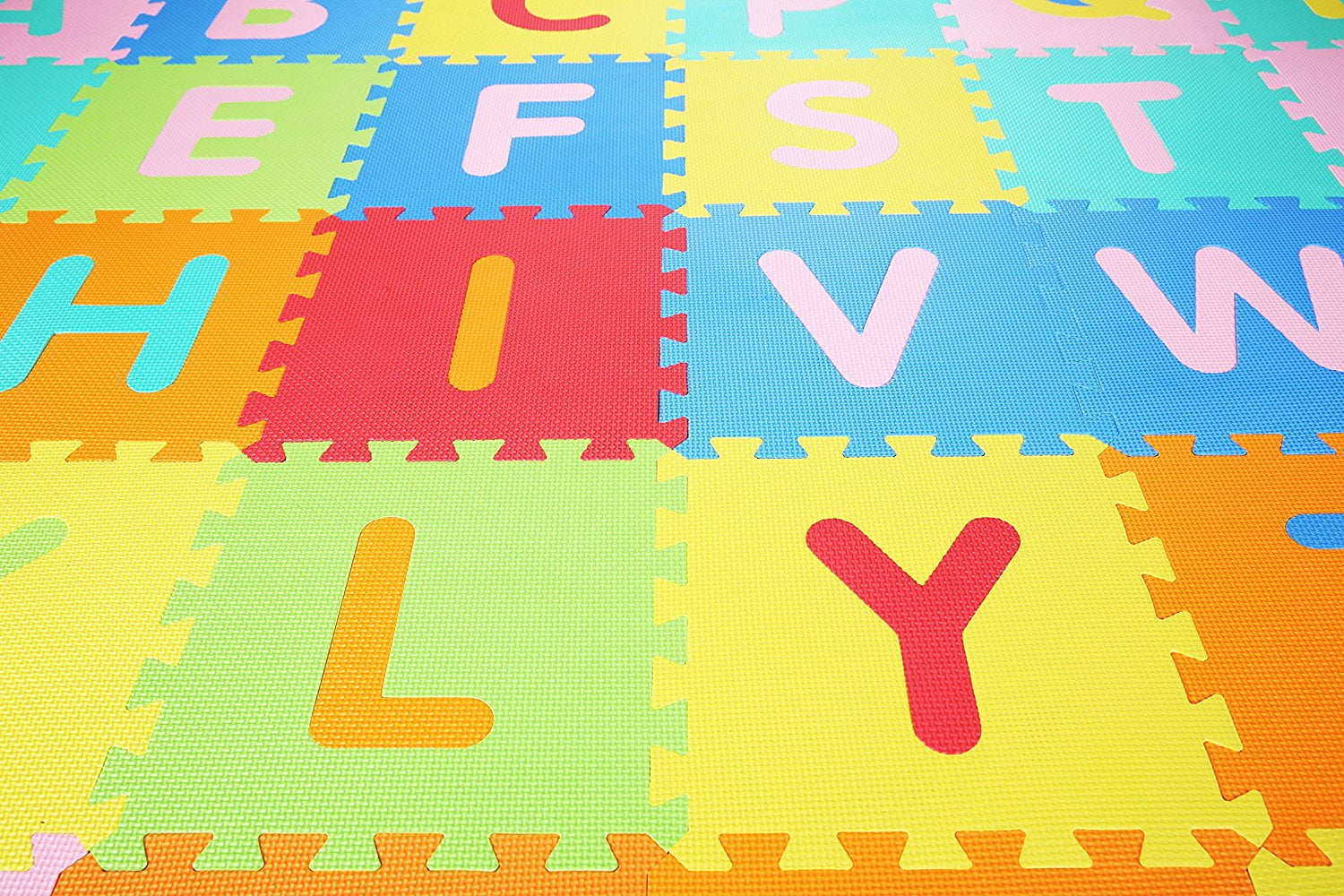 balancefrom kid's puzzle exercise play mat with eva foam interlocking tiles