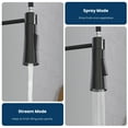thumbnail image 5 of APPASO Black Kitchen Faucet with Drinking Water Faucet, 3 in 1 Pull Down Faucet with Purfied Water Faucet, Single-Handle High Arc Kitchen Water Filter Faucet, Matte Black (Without Filtration Device), 5 of 9