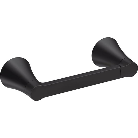 Moen Mikah Wall Mount Pivoting Paper Holder, Matte Black Y0708BL