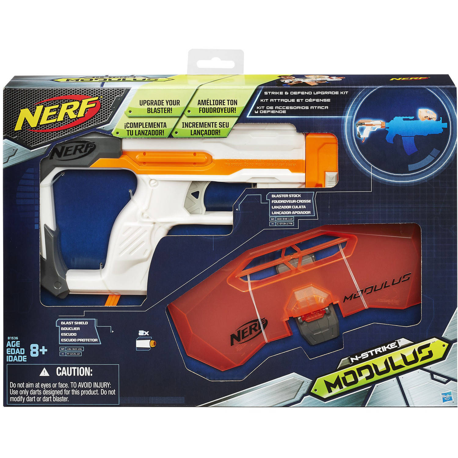Nerf Modulus Strike and Defend Upgrade Kit, for Kids Ages 8 and Up - image 2 of 2