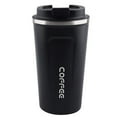 thumbnail image 2 of Kingtowag (Mug Cup with Lid Black), Travel Car Stainless Thermal Vacuum Coffee Mug, 510Ml Black Cup with Lid, Double Layer Insulation for Hot and Cold Drinks, Leak-Proof and Durable, 2 of 8