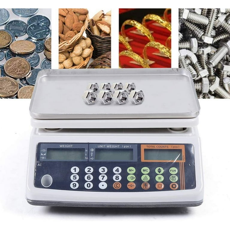 PEC Tools Digital Counting Scale - Digital Inventory Scale for Packages and Mail - Weight Counting Scale for Coins and Small Parts - Heavy Duty