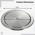 thumbnail image 2 of Embedded Trash Chute Lid, Countertop Trash Chute, Stainless Steel Trash Grommet, Built-In Round Cover Swing Flap Trash Bin Lid for Kitchen Bathroom Office Desk, 2 of 5