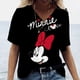 thumbnail image 3 of Camiseta con estampado de Mickey Mouse de Disney para mujer, ropa de verano para niña, camisetas para mujer, sudadera Harajuku, blusa con cuello en V, camisetas de manga corta, 3 of 5