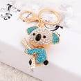 thumbnail image 5 of Naierhg Rhinestone Inlaid Koala Pendant Keychain Car Key Ring Holder Bag Charm, 5 of 7
