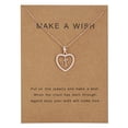 thumbnail image 3 of Maoww 26 Letters T Heart Shape Pendant Necklace Rhinestone Rose Golden Clavicular Chain Jewelry Couple Gift, 3 of 5