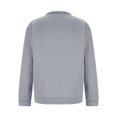 thumbnail image 7 of IYTR Men's Stand Collar Sweatshirt Solid Color Long Sleeve Casual Sweatshirts Fall Clothes Zipper Pullover Sweatshirt Gray S, 7 of 7
