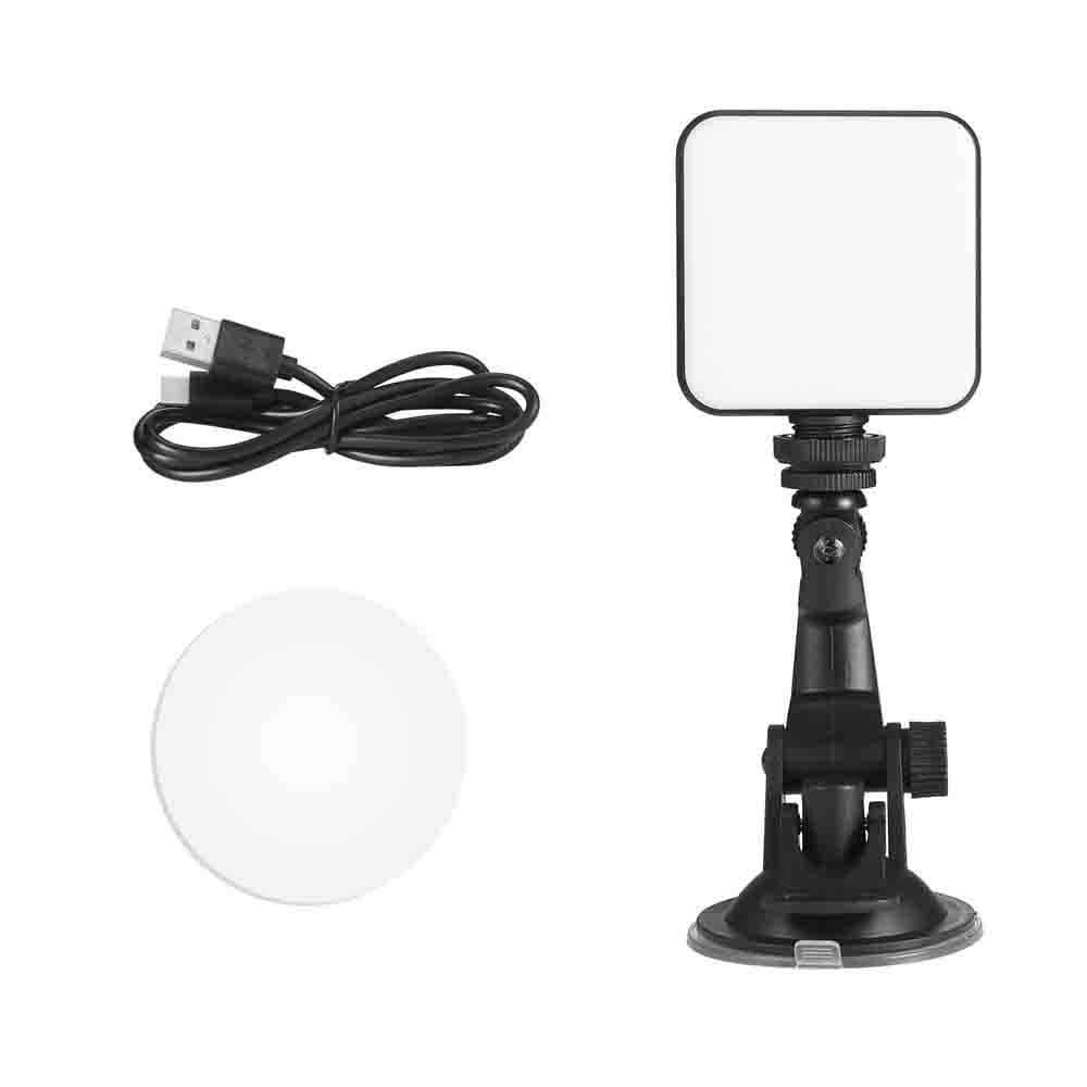 Broadcast Lighting for Video Conferencing Zoom Calls Live Streaming，Adjustable Video Light with Suction Cup Video Conference Lighting Kit for Remote Working 