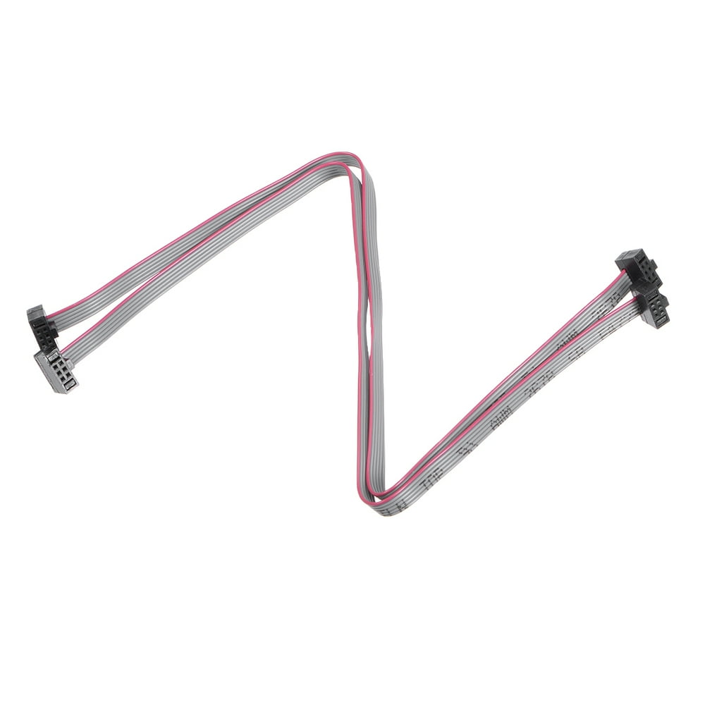 IDC 6 Pins Connector Flat Ribbon Cable Female Connector 20cm 1.27mm