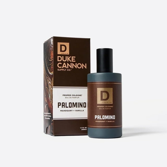Duke Cannon Supply Co. Proper Cologne Palomino Scent, Mahogany & Vanilla, 1.7 fl oz