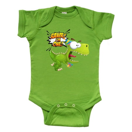 

Inktastic 1st Birthday Rawr Dinosaur Gift Baby Boy or Baby Girl Bodysuit