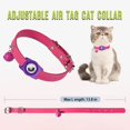 thumbnail image 2 of Collar morado para gato, collar Airtag con soporte para Airtag y hebilla de seguridad, collar personalizado para gato, 2 of 5