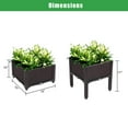 thumbnail image 6 of Ktaxon Raised Garden Bed Kit Planter Box Plastic Planting Box 2 Boxes Free Splicing for Indoor and Outdoor Use, 6 of 9