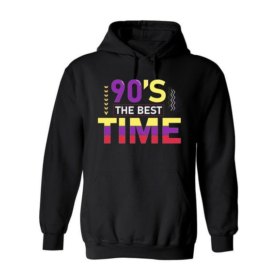 90's Is The Best Time Hoodie Men -Image by Shutterstock, Male Small