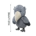 thumbnail image 3 of Shoebill Stork Plush Toy - Soft Stuffed Animal With Big Beak, Fluffy Gray Fur For, S, Bedroom Decor, Playtime, Collectibles, 3 of 6