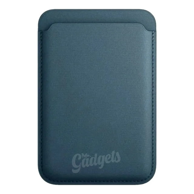 Cartera Billetera Wallet Finewoven Suave Para Iphone Magsafe Azul.