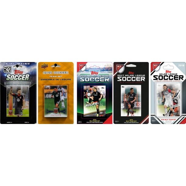 MLS D.C. United 5 Different Licensed Trading Card Team Sets Walmart