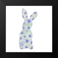 thumbnail image 2 of Diannart 20x20 Black Modern Framed Museum Art Print Titled - Sweet Spring Bunny Silhouette II, 2 of 5
